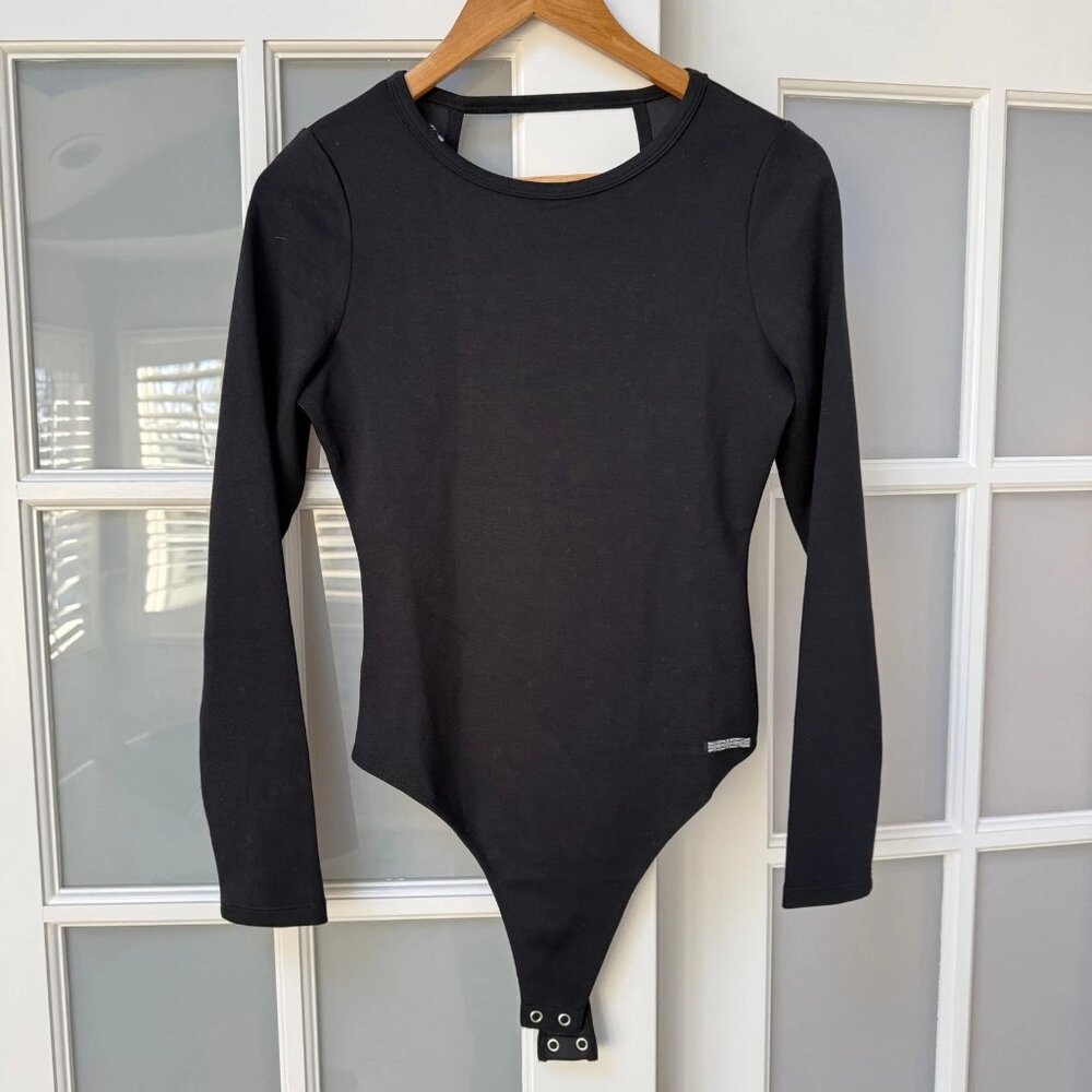 NWT Hudson Black Knot Back Bodysuit Scuba Knit - Size M - MSRP $155 - Picture 4 of 5